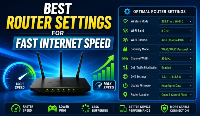 Best Router Settings for Fast Internet Speed