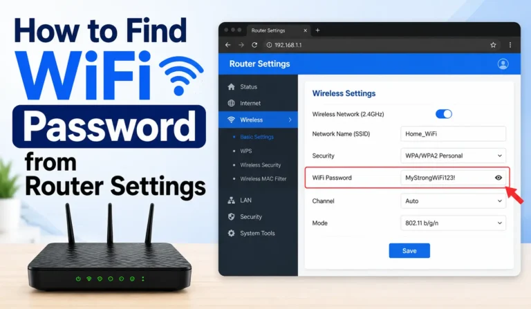 How to Find WiFi Password from Router Settings