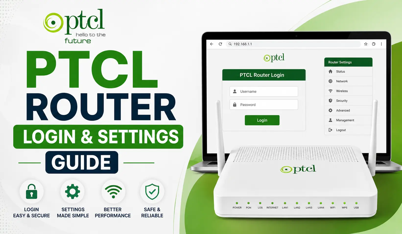 PTCL Router Login & Settings Guide