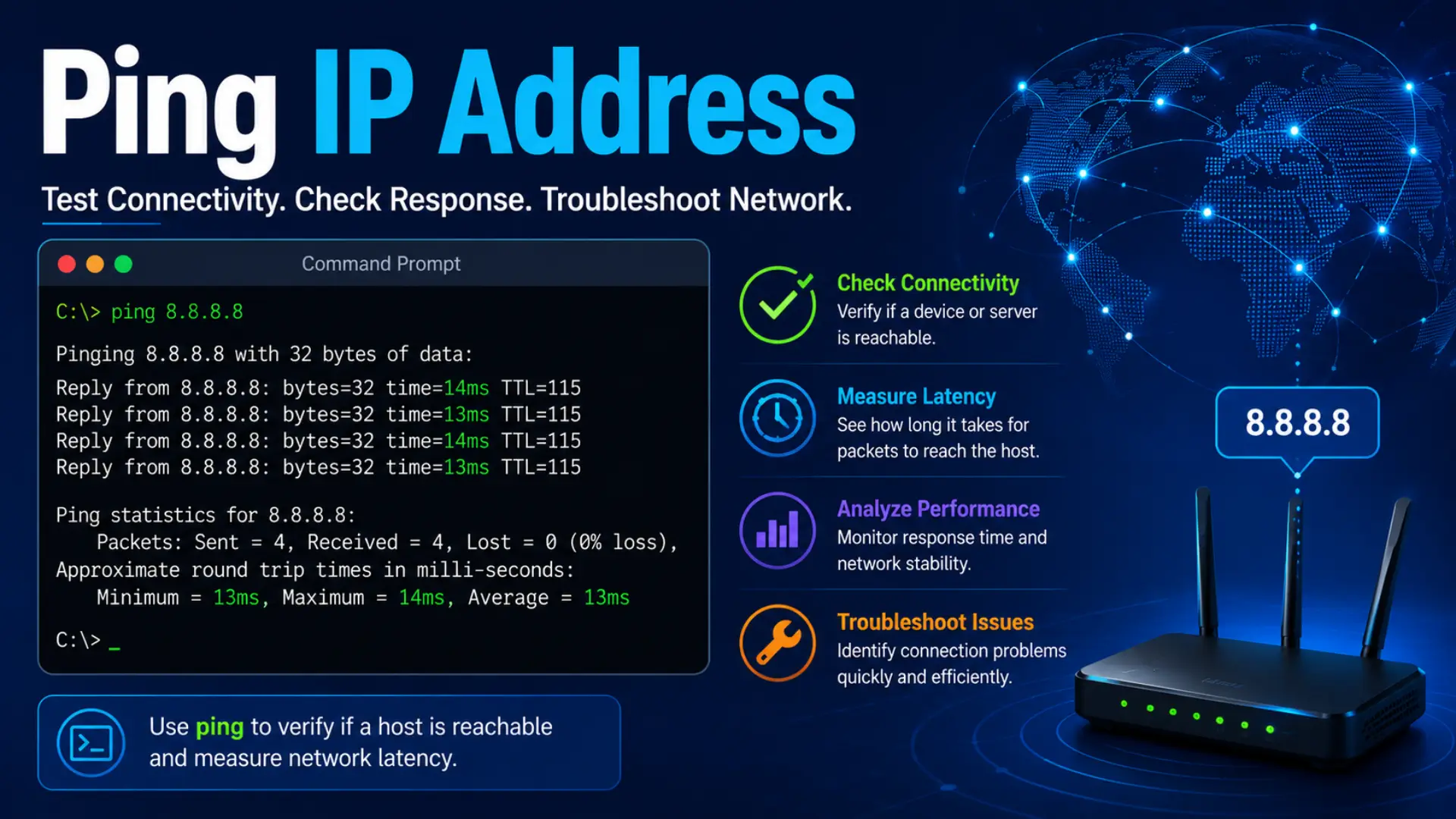 Ping IP Address Online - Fast & Free Tool 2026